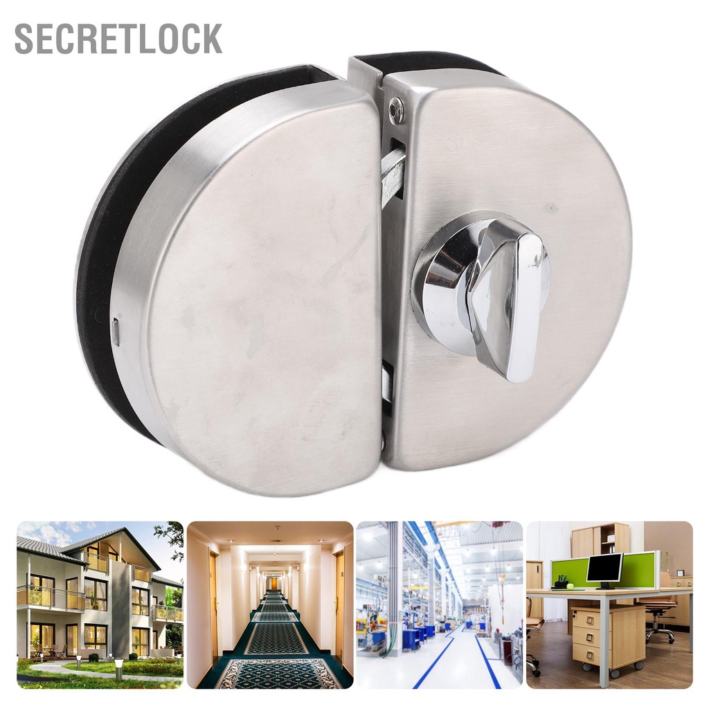 Khóa Cửa Kính 97x65mm Thay Thế Cho Bề Mặt Đánh Bóng Dày 10 12mm