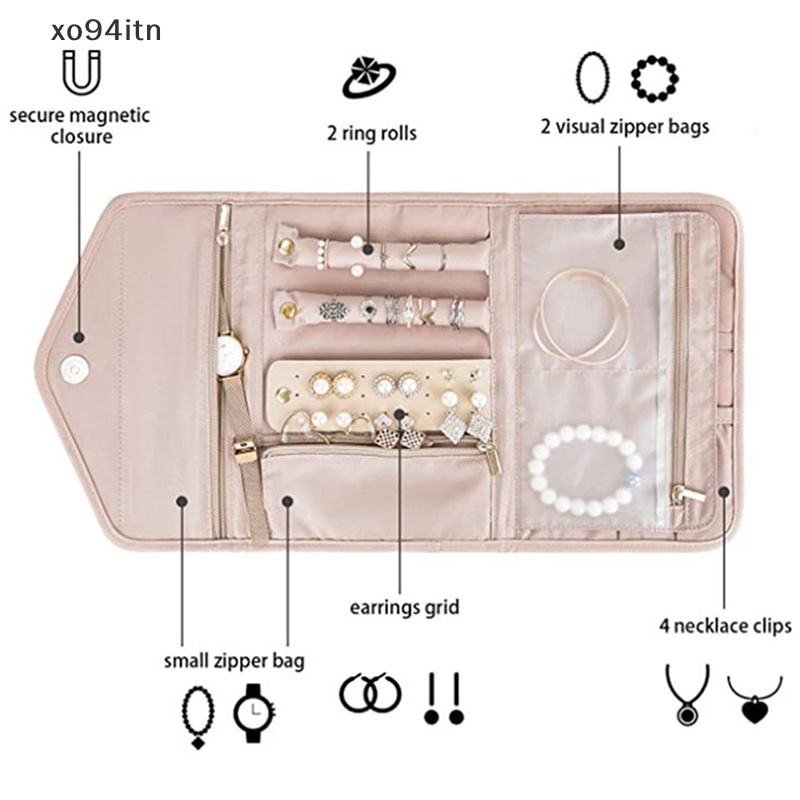 Túi Cuộn Đựng Trang Sức Du Lịch Tiện Lợi
