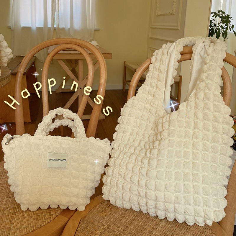 Túi xách mua sắm bằng vải canvas có thể gấp gọn tiện dụng HSU
