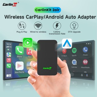 CarlinKit 5.0 2Air Wireless Android Auto Box Di động CarPlay Wireless Dongle cho Đài phát thanh xe hơi có dây CarPlay/Android Auto