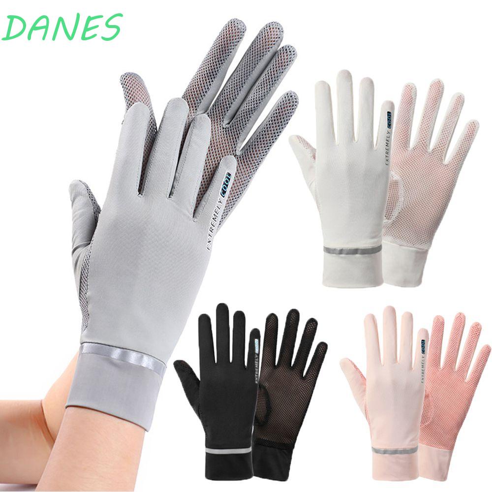 Găng Tay Chống Nắng Lái Xe UPF 50+ Bằng Lụa Lạnh Co Giãn Thoáng Khí Nhiều Màu Sắc Thời Trang Mùa Hè