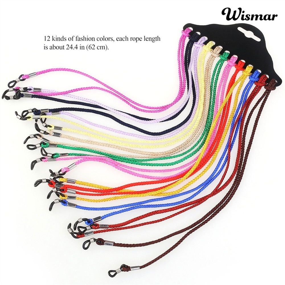 Ar Set 12 Dây Đeo Mắt Kính Chất Liệu Nylon