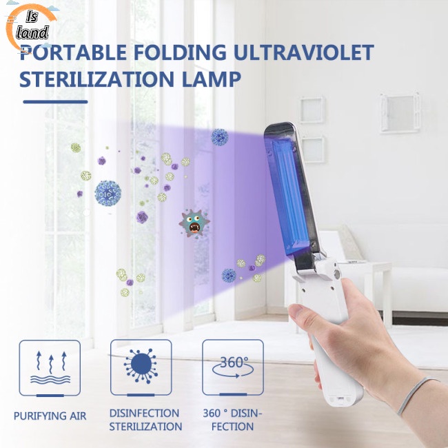 Đèn Khử Trùng Bằng Tia UV Và Nhựa Kích Thước Nhỏ Gọn Kèm Điều Khiển Từ Xa Tiện Dụng Cho Gia