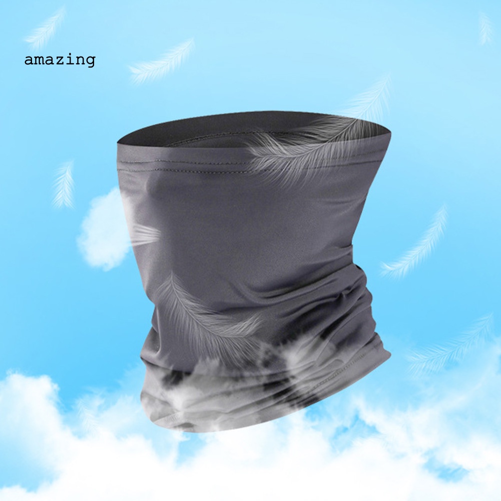 Khẩu Trang Unisex Che Phủ Cổ Chống Tia UV Chống Bụi Thoáng Khí Màu Trơn