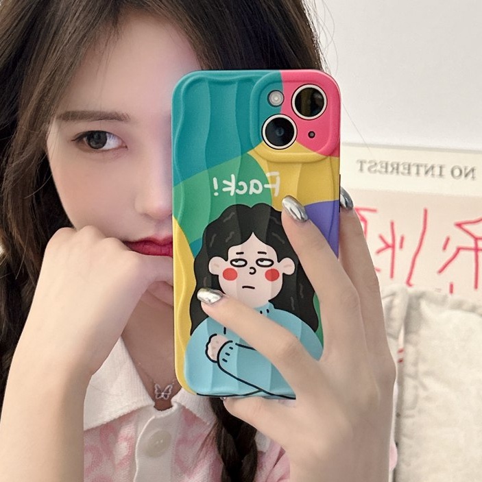 Ốp Điện Thoại Silicon Họa Tiết Cầu Vồng Dễ Thương Cho IPhone 11 12 13 14 Pro Max 14 Plus shin case