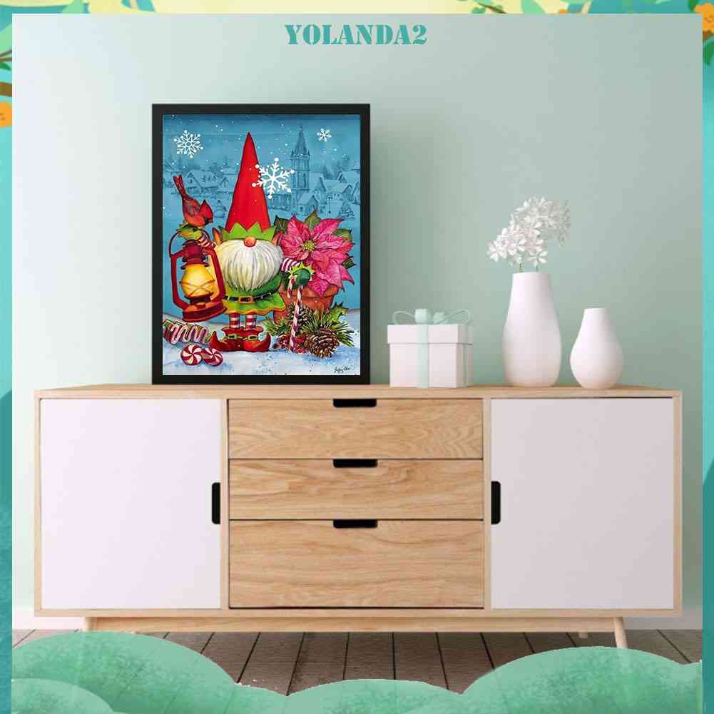 Bộ Tranh Đính Đá Họa Tiết Hoạt Hình Goblin Giáng Sinh Độc Đáo Trang Trí Nhà Cửa