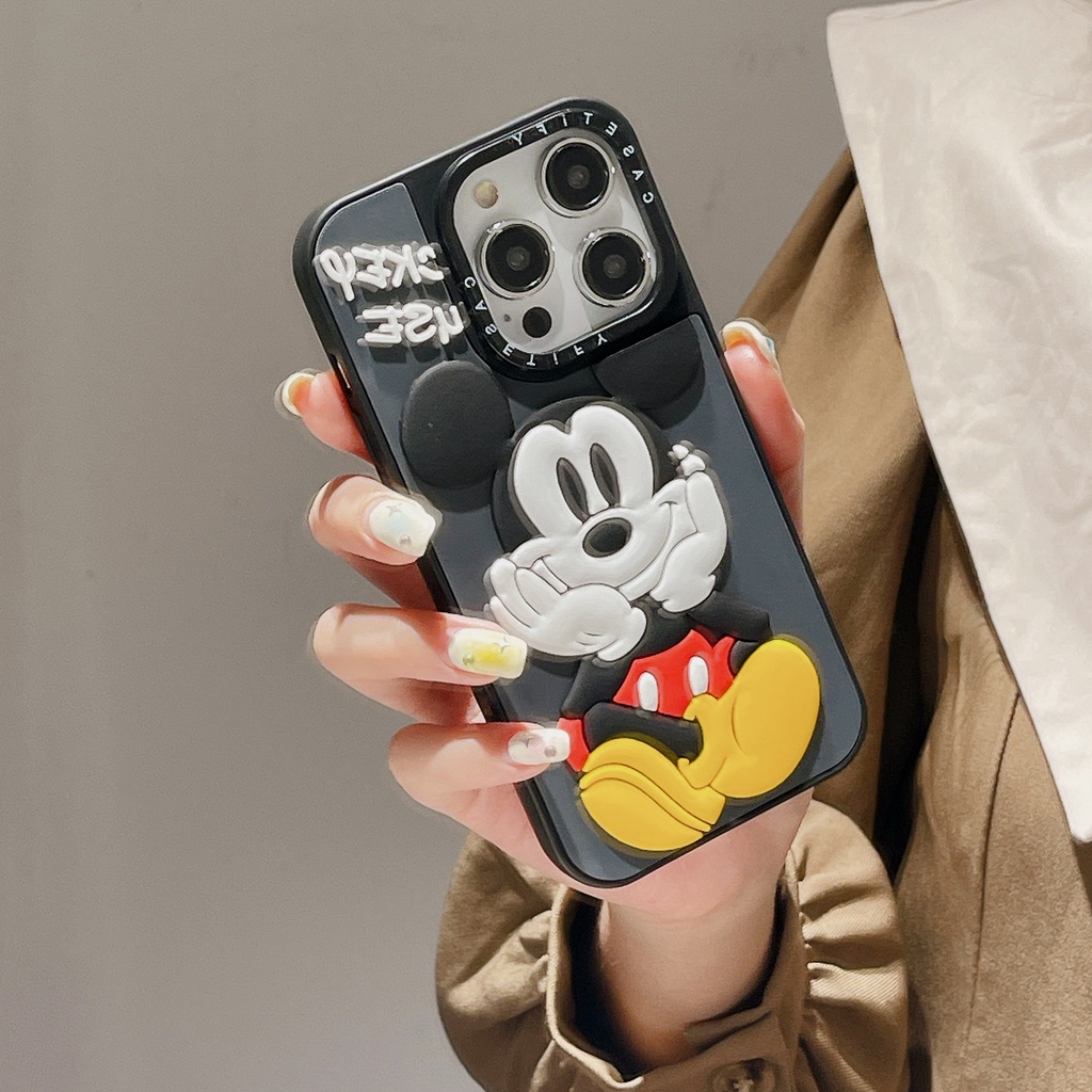 Ốp Điện Thoại Silicon Hình Chuột Mickey Disney 3D Cho iPhone 15 14 13 12 11 Pro Max Plus 7 8 SE X XS XR