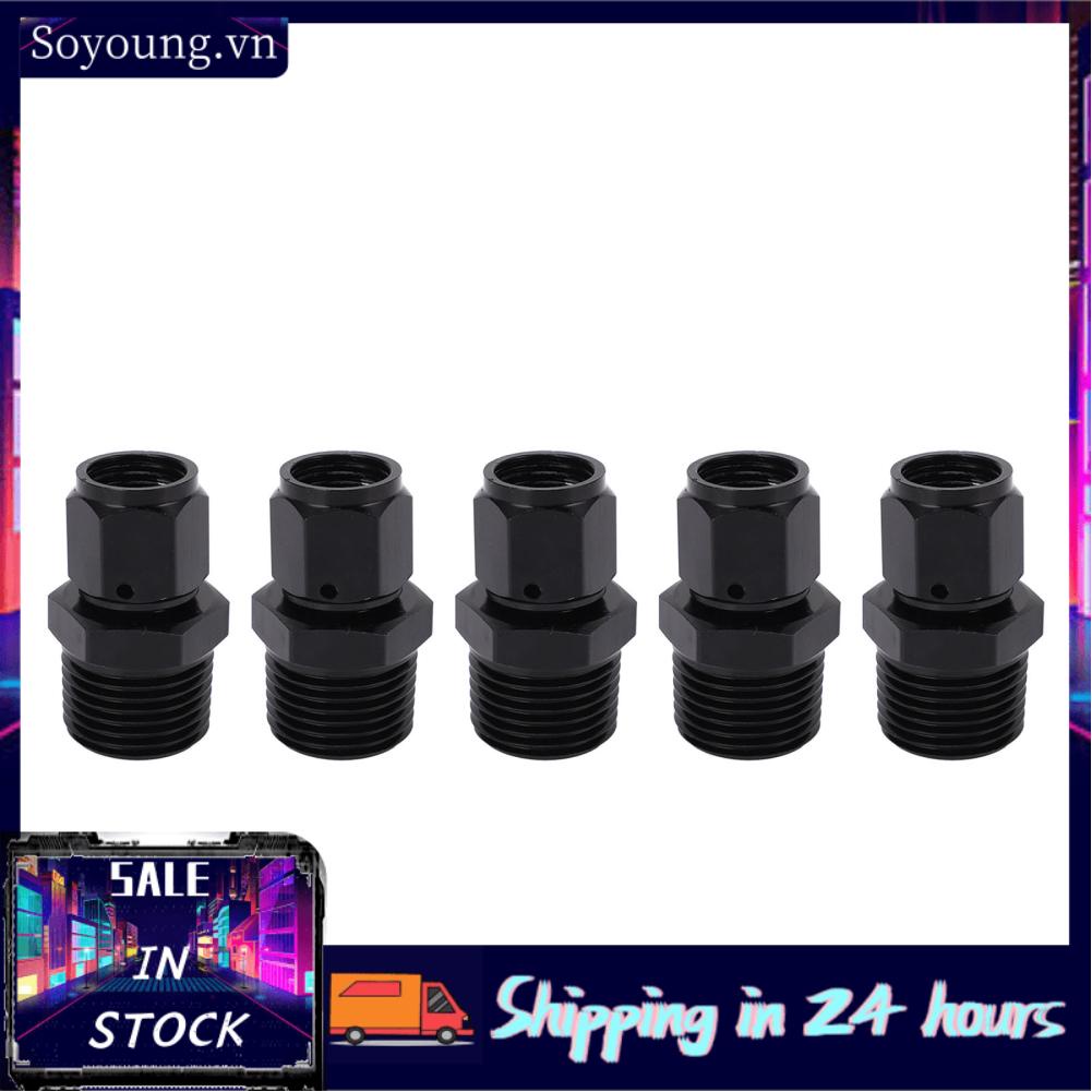 Soyoung 6AN To 1/2 NPT Adapter  Rustproof Aluminum Alloy Replacement Corrosion Proof Female Male Swivel for Fuel Filter Line