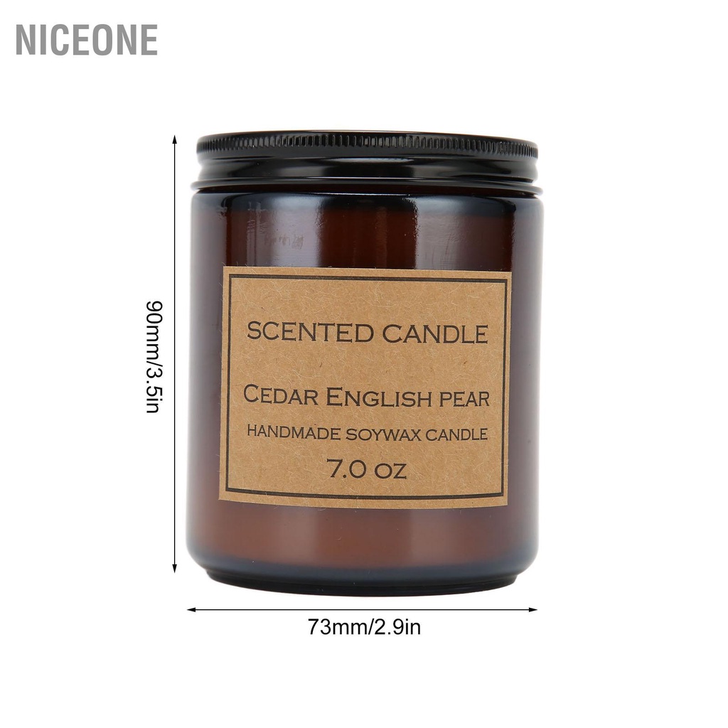 NiceOne  Nến Thơm Sáp Đậu Nành Retro Thanh Lịch Hương Nhạt Loại Bỏ Mùi Cho Phòng Ngủ Văn