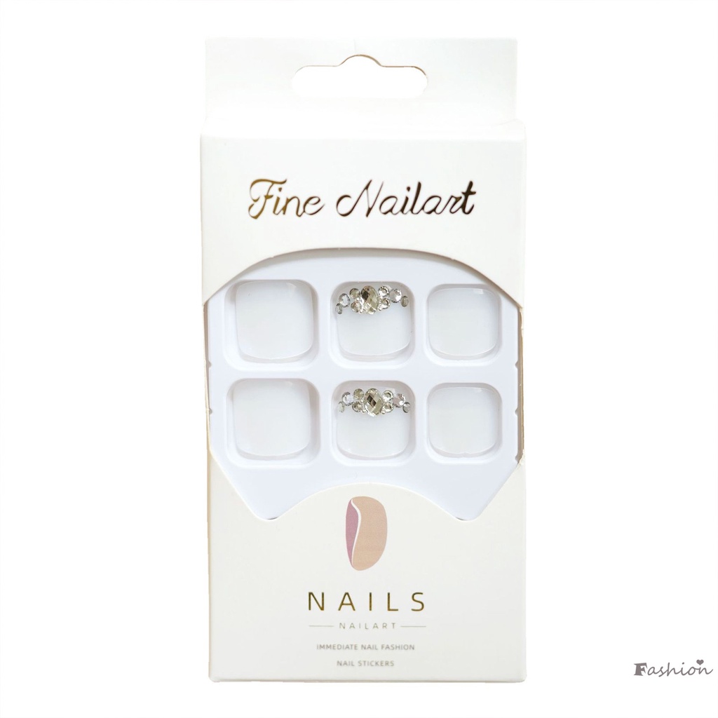 Giày Móng Chân Giả Kết Cấu Mịn Màng Và Không Bong Tróc Màu Trắng Kim Cương Ngọc Trai