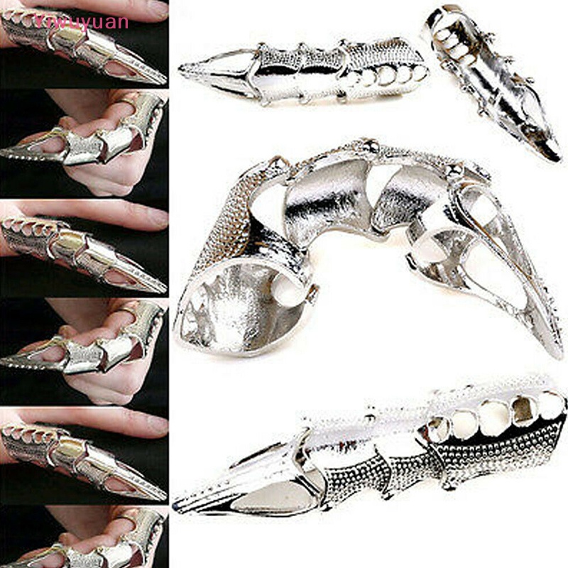 Nhẫn Đeo Khớp Ngón Tay Dài Phong Cách Punk Goth Punk Goth Cổ Điển &lt; Yiwuyuan &gt; Mới Cho Nam Và Nữ