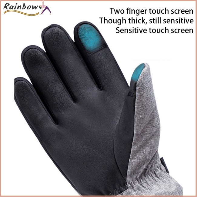 Găng Tay Sưởi Ấm Chạy Pin Lithium Thông Minh Có Thể Sạc Lại Dùng Trượt Tuyết / Đạp Xe Ngoài Trời Vào Mùa Đông