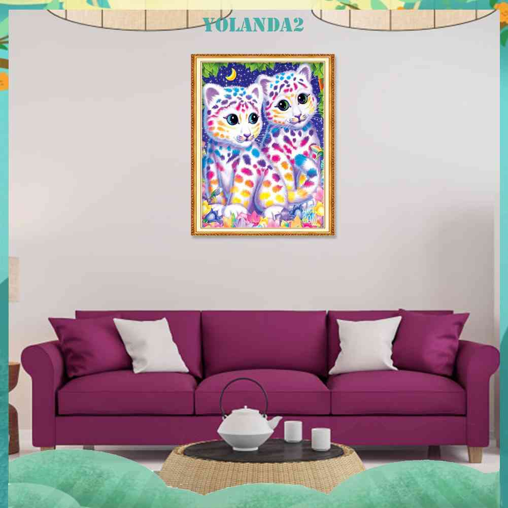 Bộ Tranh Đính Đá 5D Tự Làm Họa Tiết Động Vật Hoạt Hình