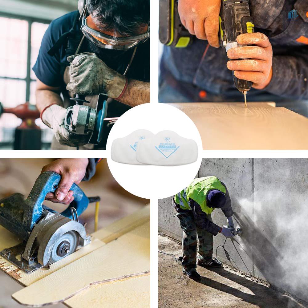 Bộ 20 Miếng Lọc Cotton Chống Bụi Cho Kính Bảo Hộ Phòng Độc