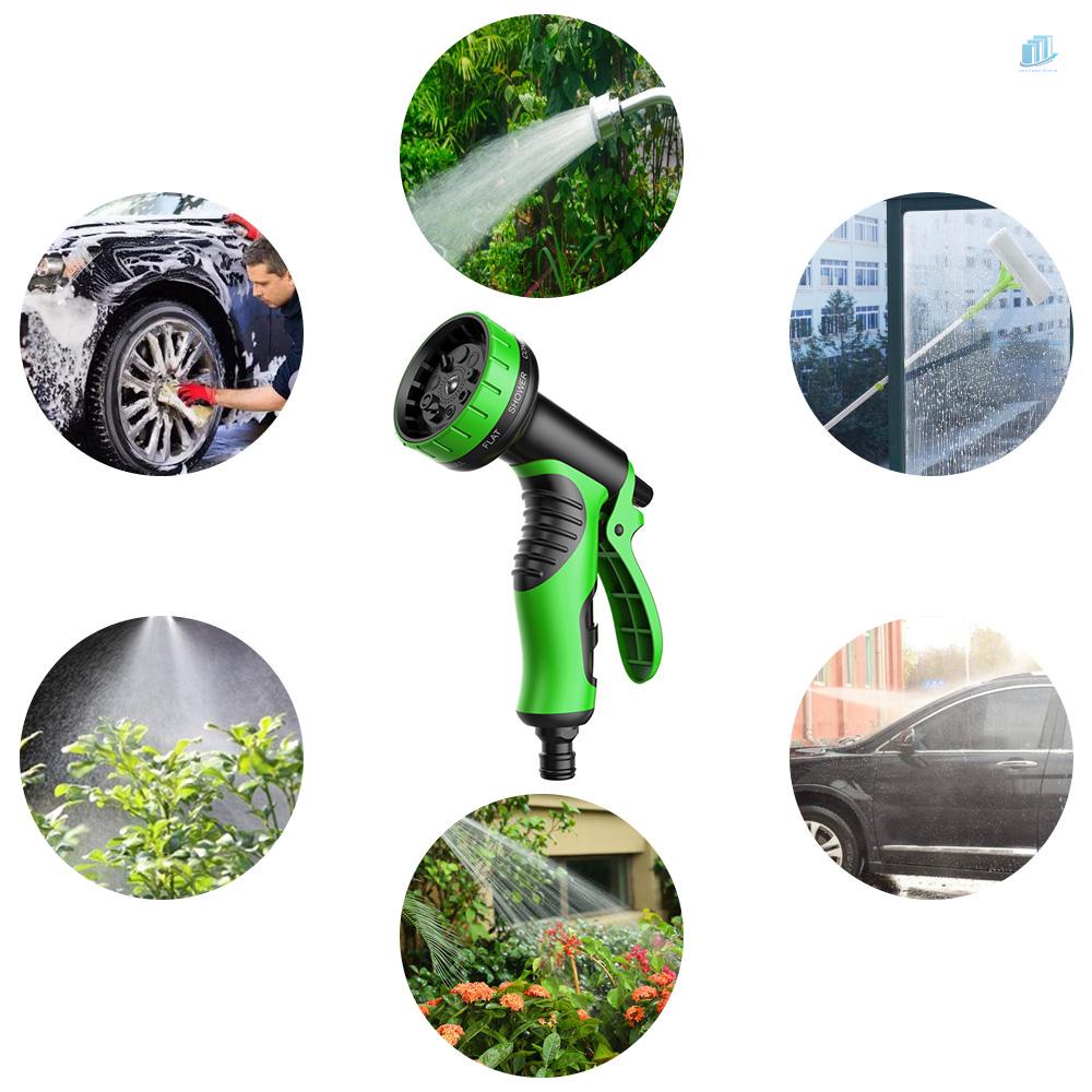 Ống Nước Tưới Vườn Mở Rộng 50ft Với 9 Vòi Phun Nước Mạnh Linh Hoạt Bằng Đồng Thau Cứng Và Lõi Cao Su