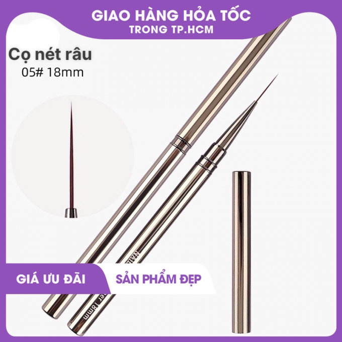 Cọ nail vẽ nét / vẽ râu cao cấp