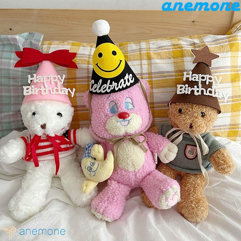 Mũ Sinh Nhật Bằng Vải Nỉ Đính Bóng Lông Đính Hoa Ngôi Sao / Nơ Dễ Thương Cho Thú Cưng