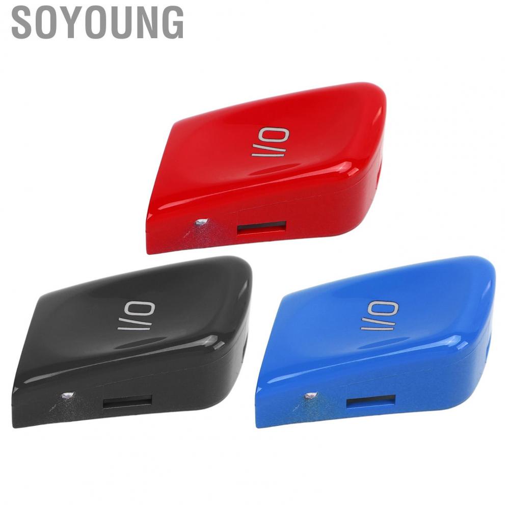 Soyoung Steering Wheel Control Switch Button  High Accuracy Scratch Resistant Replacement Sturdy ABS Colorfast Automobile IO Switch Button  for Movement Mode Switching