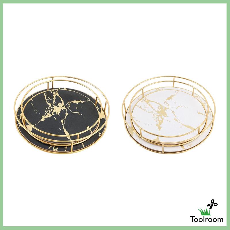 Bộ 2 Khay Đựng Nước Hoa / Trang Sức Tiện Dụng Cho Phòng Tắm / Nhà Bếp