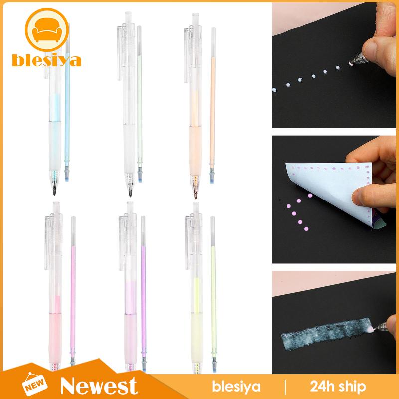 Set 6 Bút Nhấn Nhanh Khô Kèm Ruột Bút Thay Thế Tiện Dụng