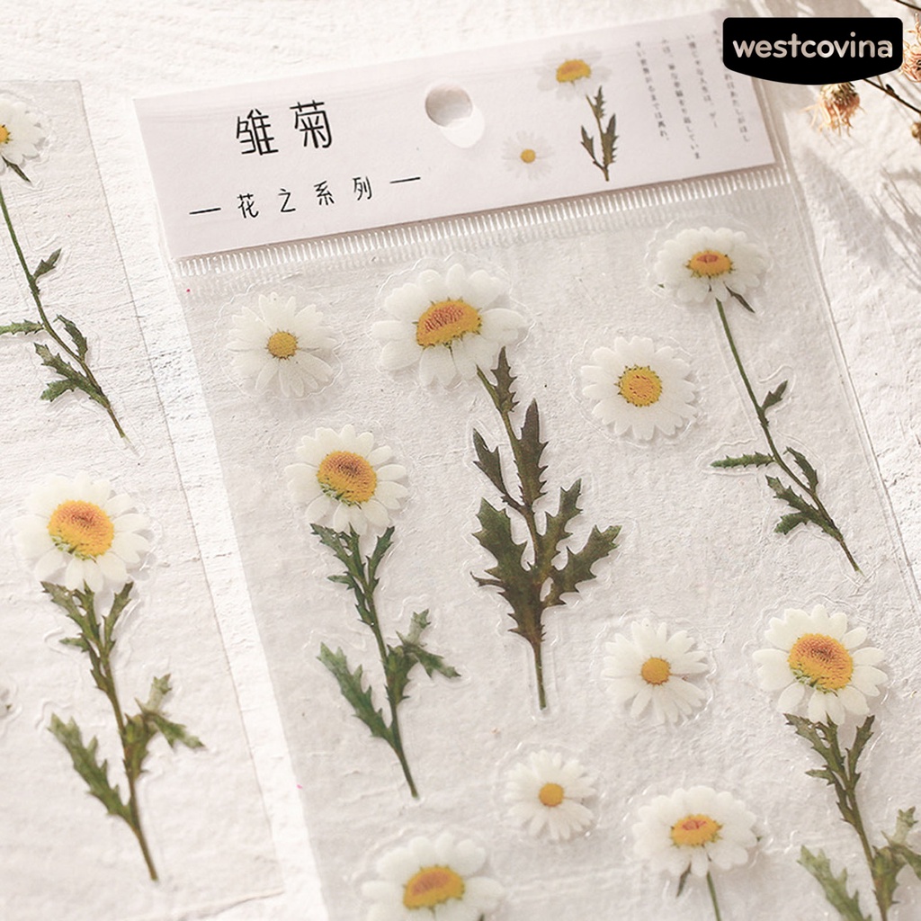 [COD]♪Bộ 2 Miếng Dán Trang Trí Sổ Tay Chống Thấm Nước Tự Dính DIY