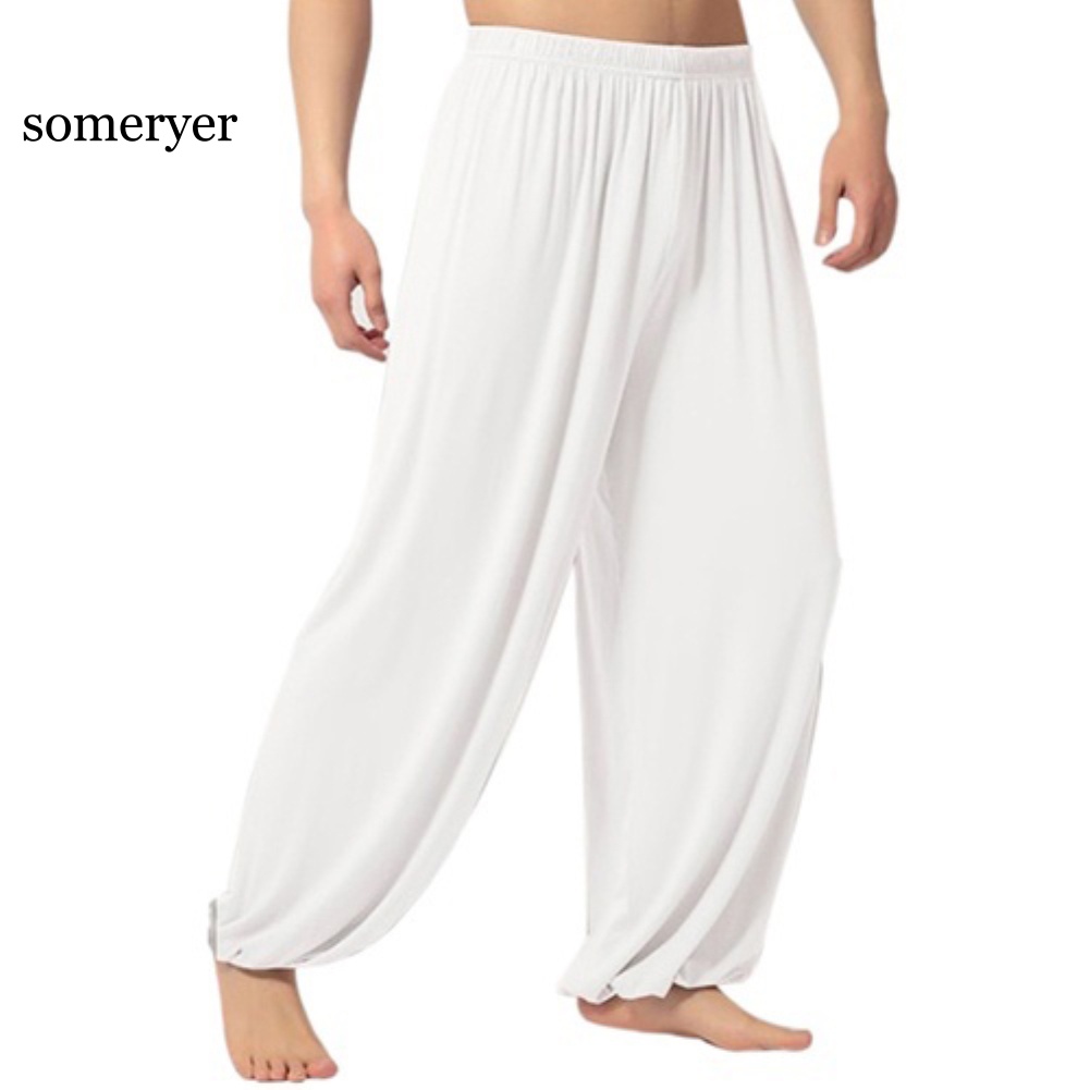 Quần Baggy Trơn Màu Đơn Giản Tập Yoga / Nhảy Bụng Cho Nam
