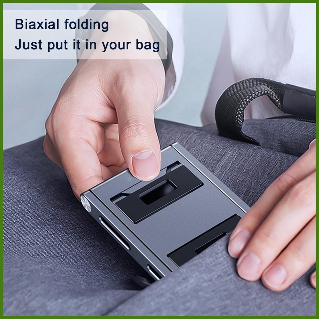 Giá Đỡ Điện Thoại Di Động Để Bàn Bằng Hợp Kim Nhôm Hai Lớp Chống Trượt