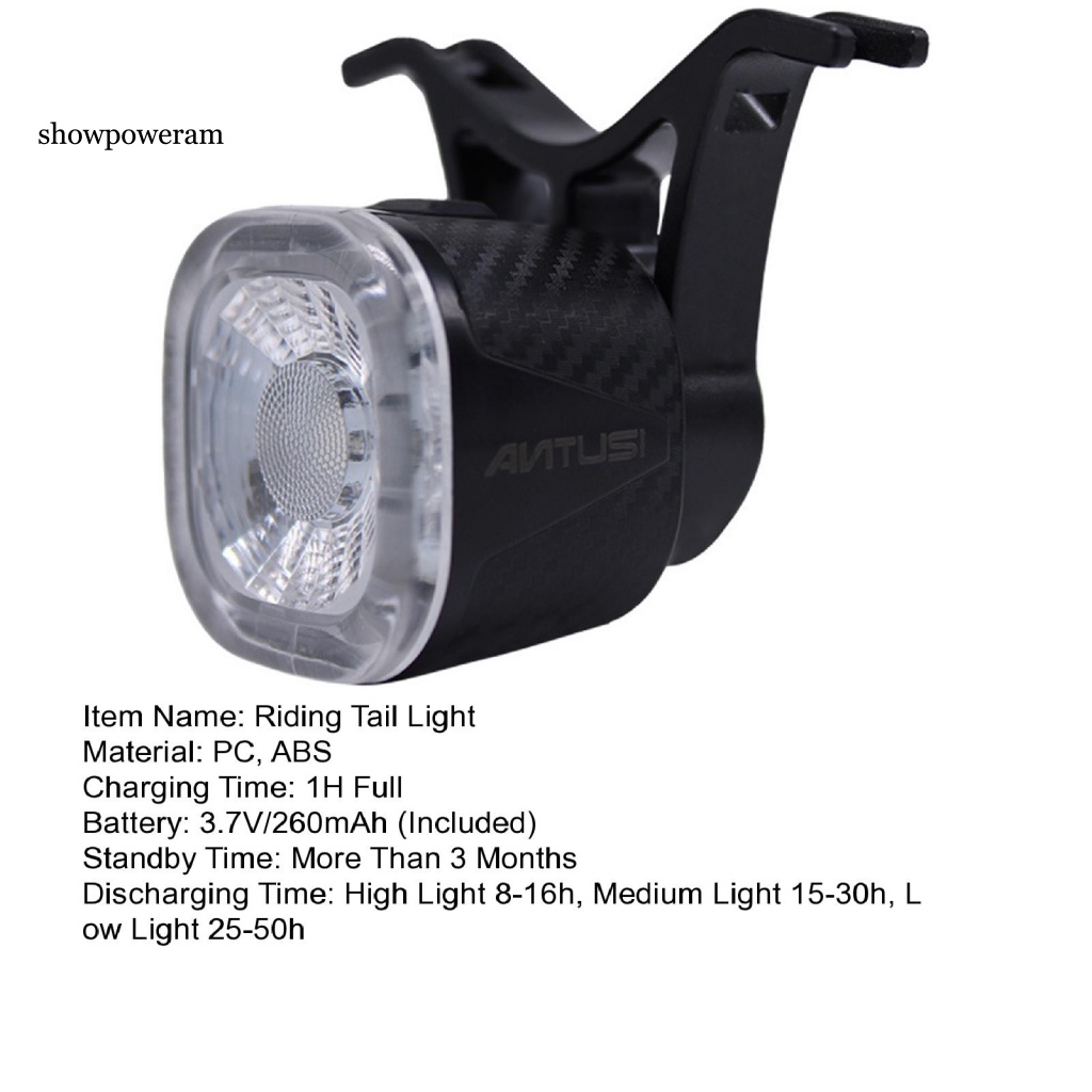 1 Bộ Đèn Đuôi Xe Đạp 260mAh Chất Lượng Cao