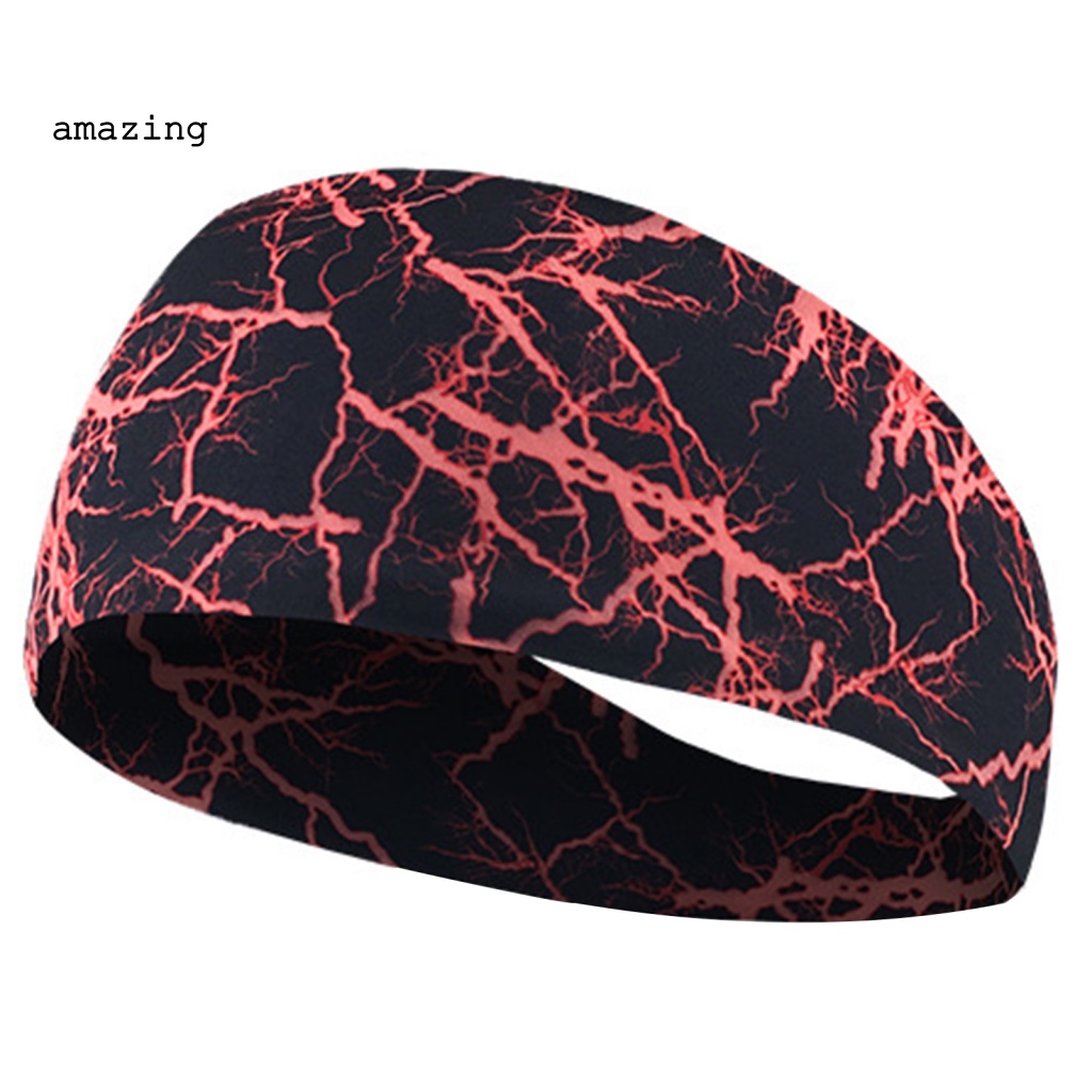 Băng Đô Thể Thao Chống Trượt In Họa Tiết Tia Chớp Cho Nam Và Nữ