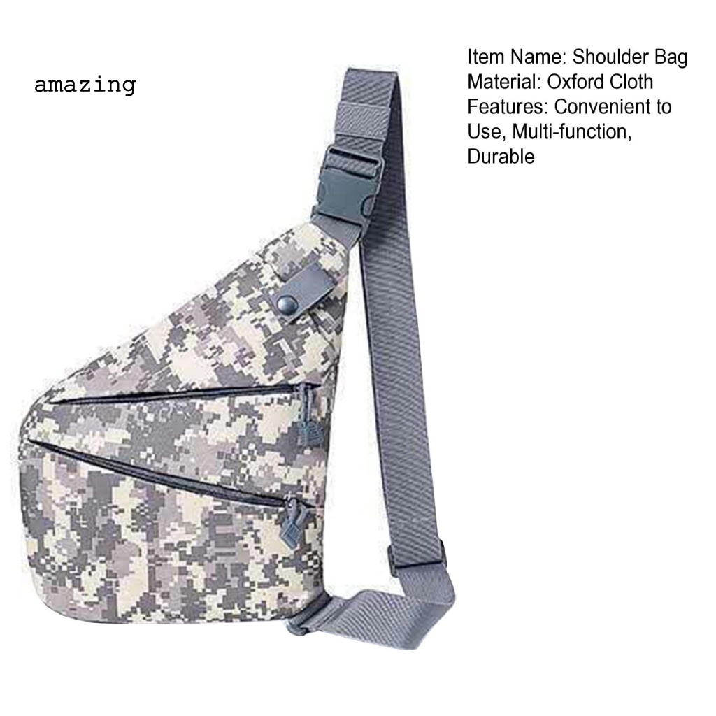 Túi Đeo Vai Thể Thao Có Túi Trước In Họa Tiết Rằn Ri