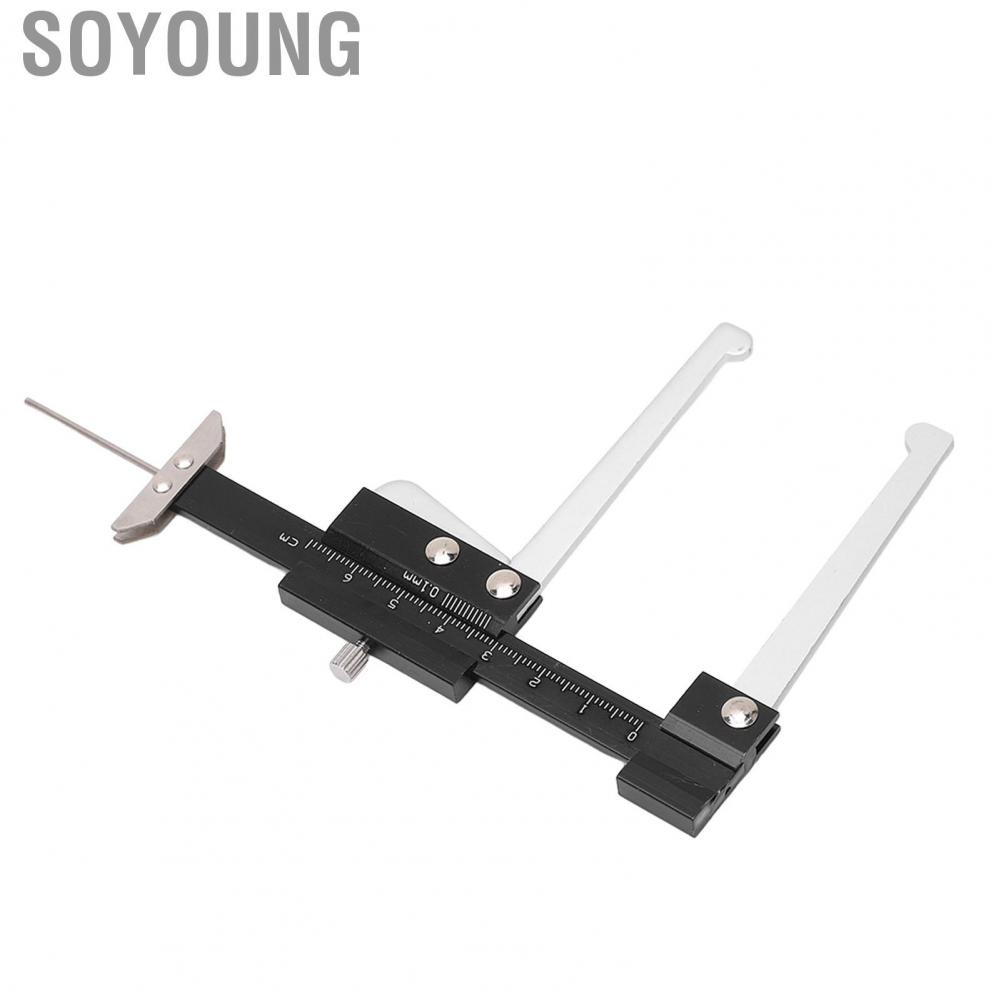 Soyoung Brake Disc Depth Caliper  0.1mm Accuracy Brake Disc Depth Gauge Ruler 0‑60mm  for Automobile Parts