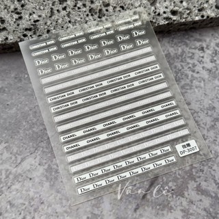 sticker lụa 5d thương hiệu dán móng tay nail Có sẵn