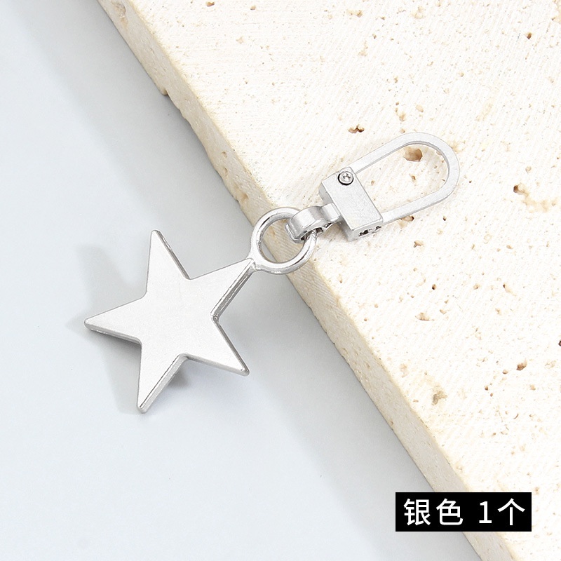 Phụ Kiện Dây Kéo Đầu Kim Loại Hình Ngôi Sao Có Thể Tháo Rời Thay Thế Cho Túi Xách