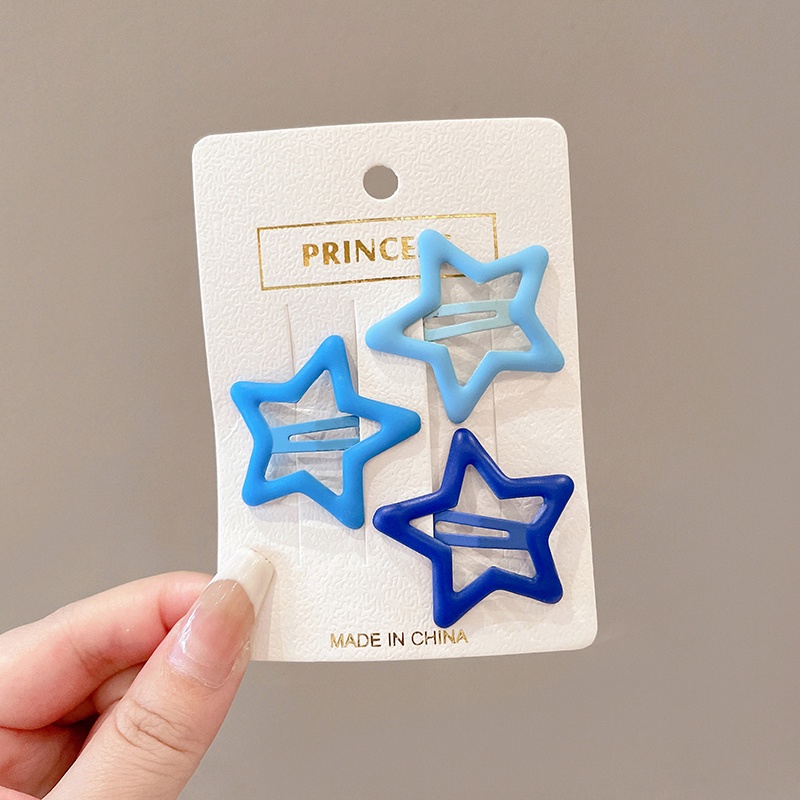 Kẹp Tóc Hình Ngôi Sao Năm Cánh Màu Tím Xinh Xắn Y2k