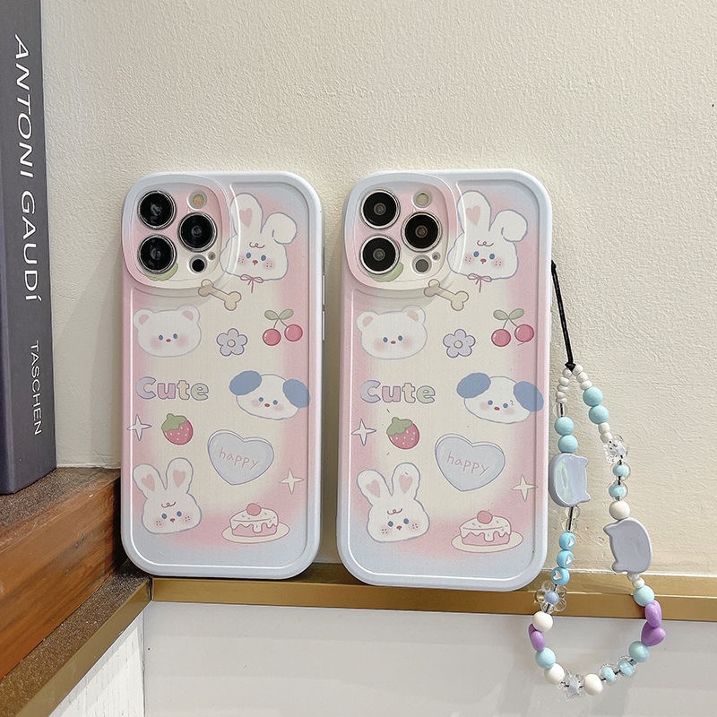 Ốp Điện Thoại In Hình Thỏ Graffiti Hoạt Hình Cho Iphone 14 13 12 11 Promax 7plus 8plus X Xs XSmax