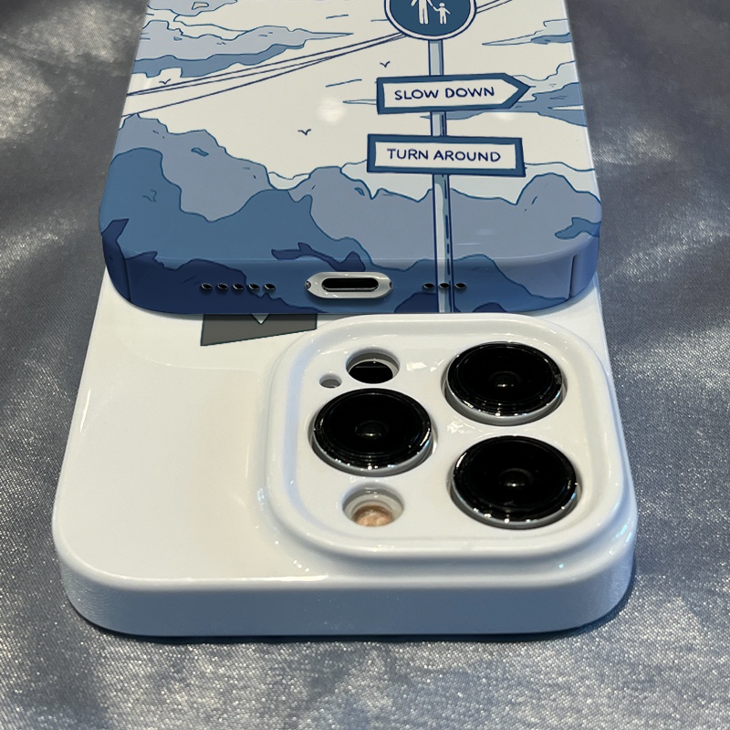 🔥Ốp Điện Thoại Cứng In Logo Road Sign Cho Iphone 14Xr IAHV x promax 8p 1112