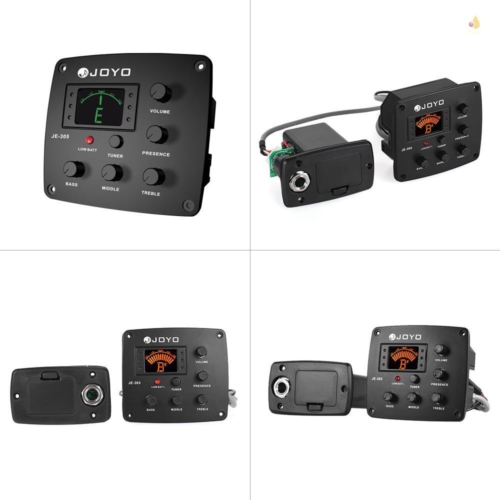 Hệ Thống Điều Chỉnh EQ JOYO JE-305 4 Băng Tần Với Màn Hình LCD Cho Đàn Guitar Acoustic