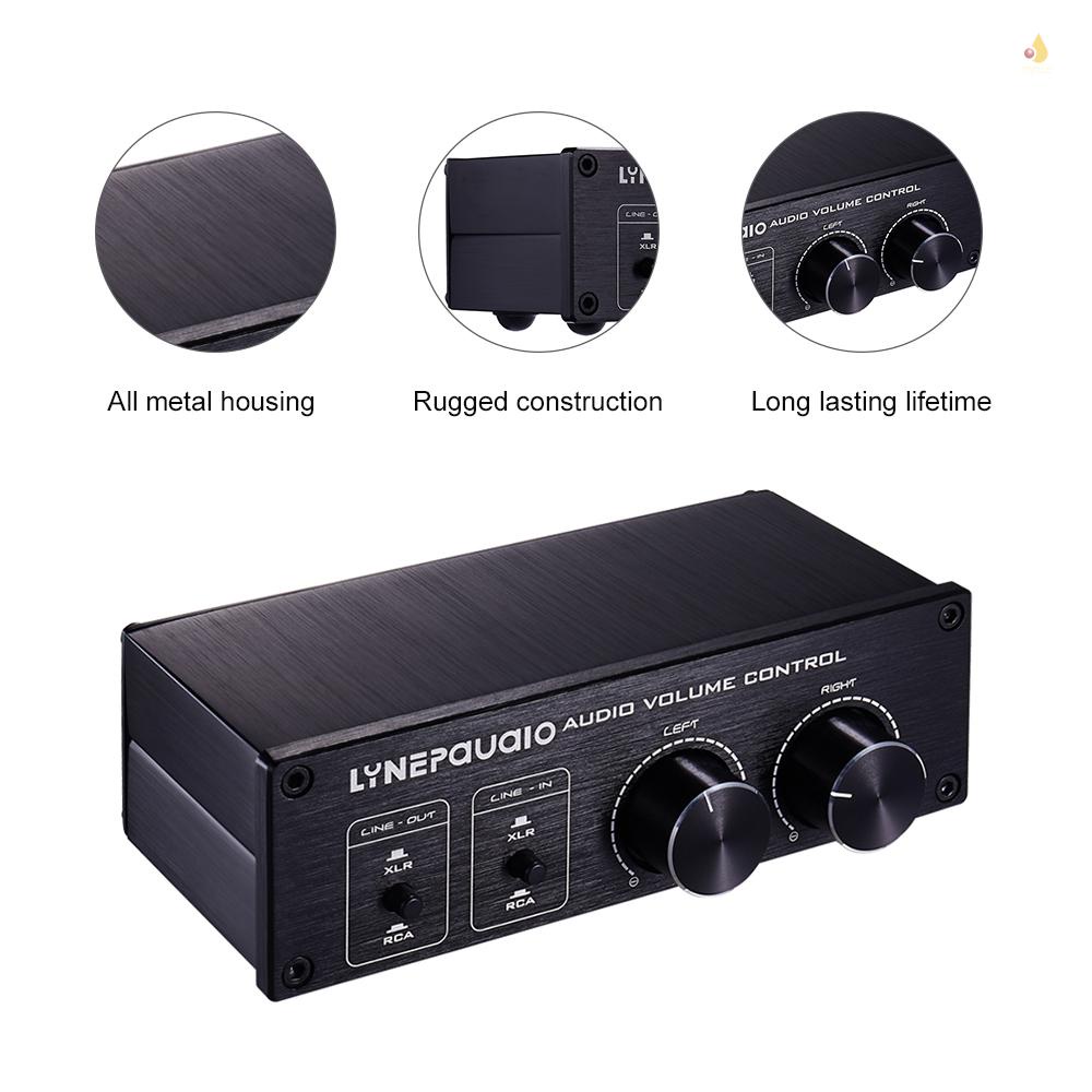 Mynice Bộ Điều Khiển Âm Lượng Lynepau Aio Với Chế Độ Đơn Và Giao Diện XLR &amp; RCA Cho Loa Stereo