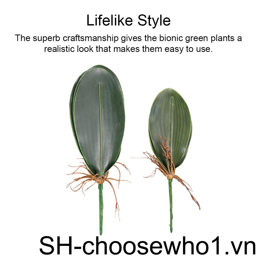 Bộ 10 Lá Cây Nhân Tạo Bằng Nhựa Trang Trí Văn Phòng / Tiệc Cưới / Lễ Hội