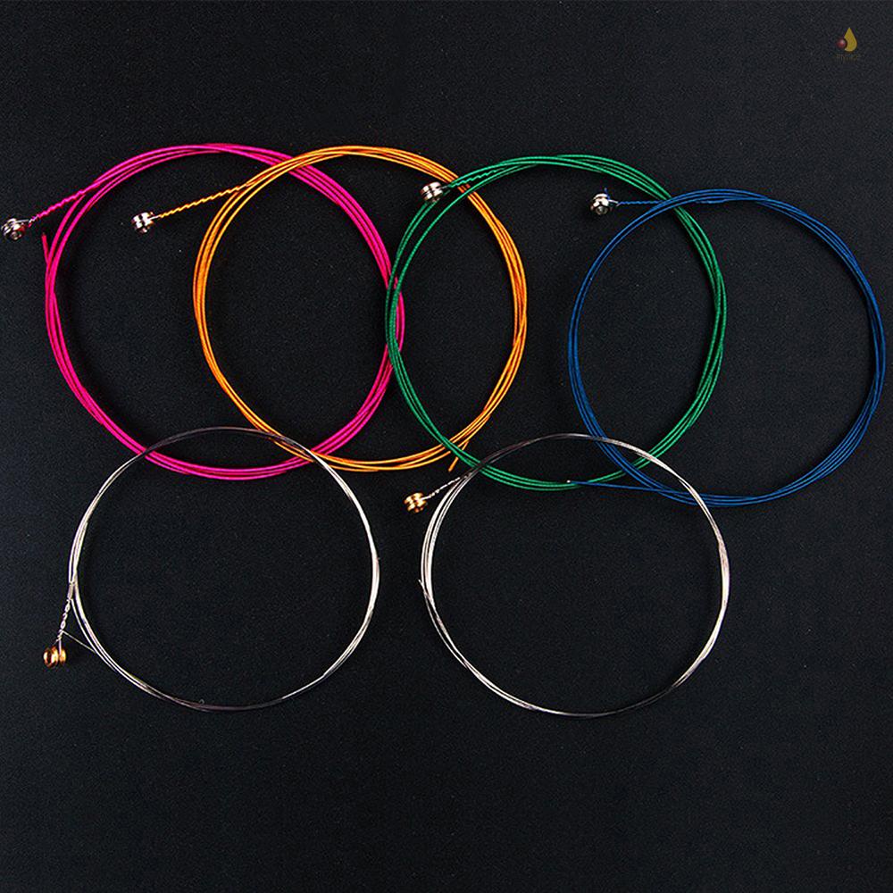 Set 6 Dây Đàn Ghi Ta Bằng Hợp Kim Thép Không Gỉ (. 007-.047)