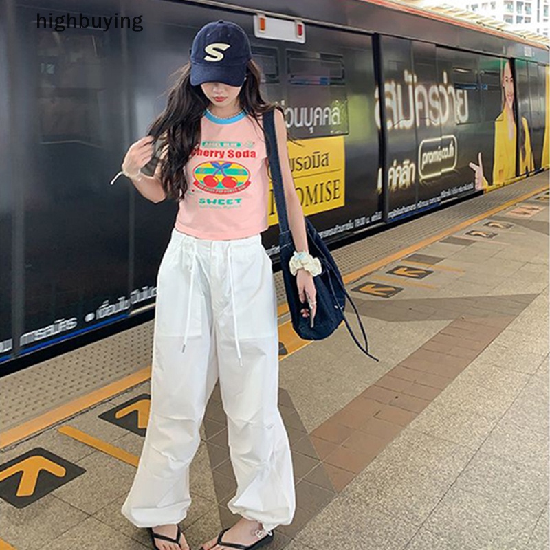 Áo Croptop Sát Nách Cổ Tròn In Họa Tiết Cherry Thời Trang Mùa Hè Cho Nữ