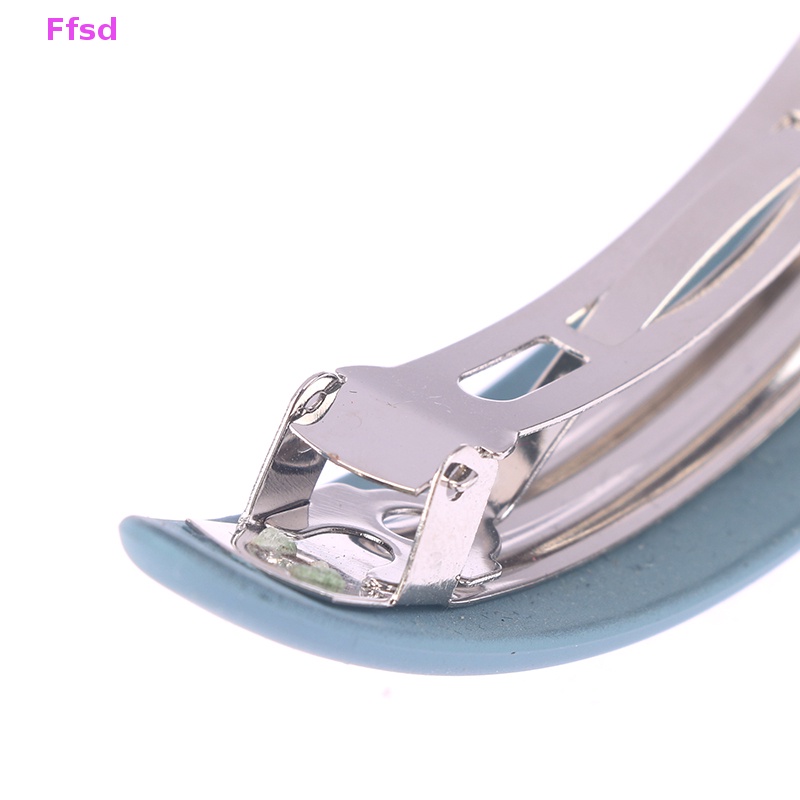 {Ffsd} Kẹp Tóc Đuôi Ngựa Hình Học Màu Nhám Thanh Lịch Cho Nữ * Bán Chạy