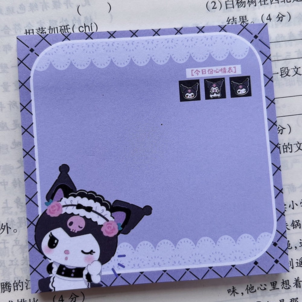 Sanrio Post-it Giấy Dán Trang Trí Hình Cô Hầu Gái Hoạt Hình Dễ Thương Phong Cách ins