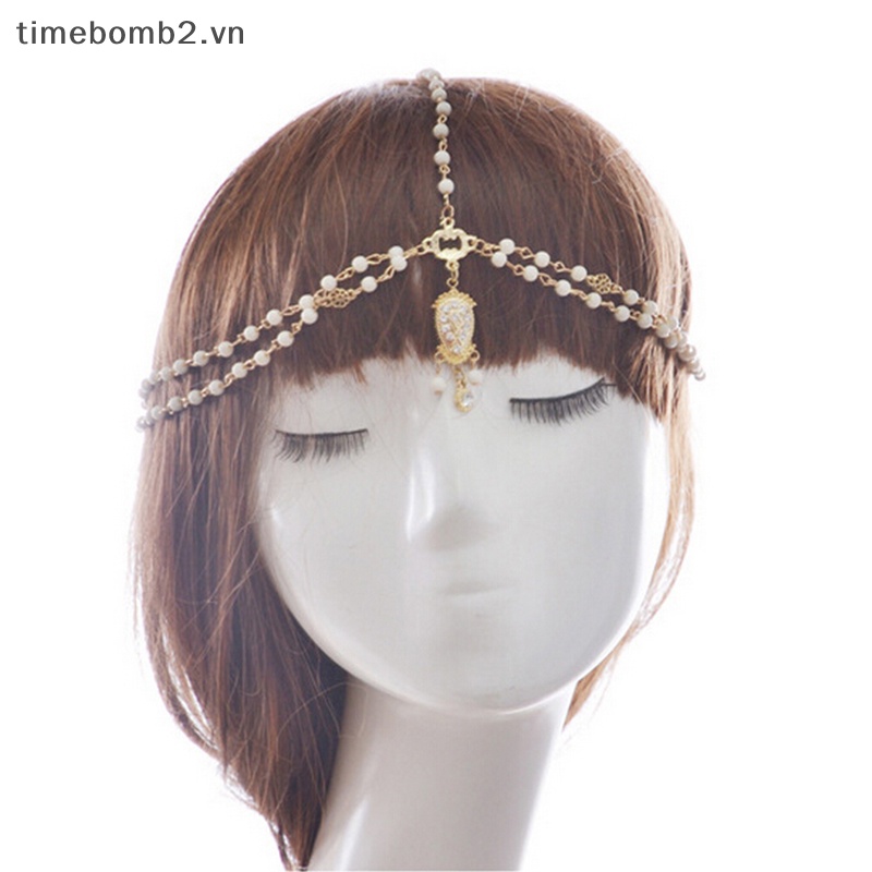 Băng Đô Cài Tóc Hình Vương Miện Thời Trang Cho Cô Dâu