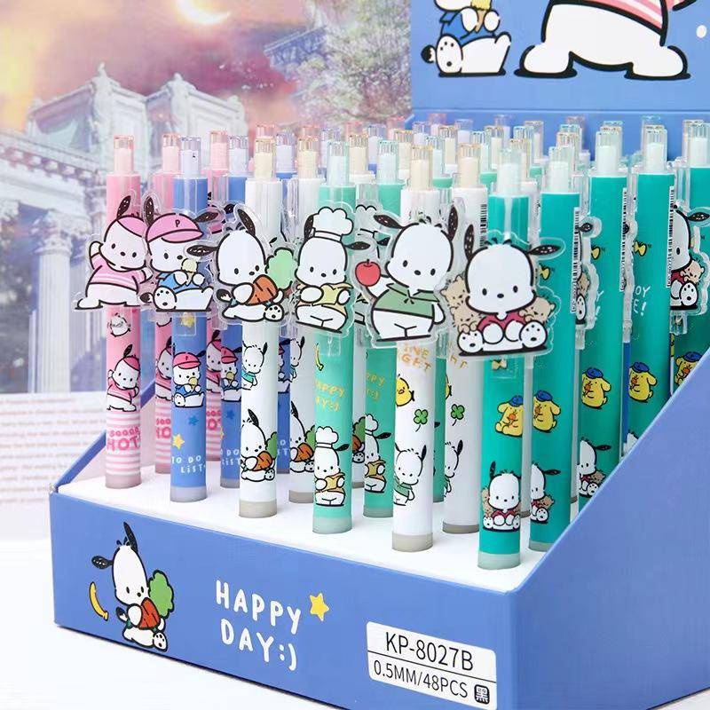 SANRIO Set 6 Bút Mực Gel Ngòi 0.5mm Hoạt Hình Dễ Thương