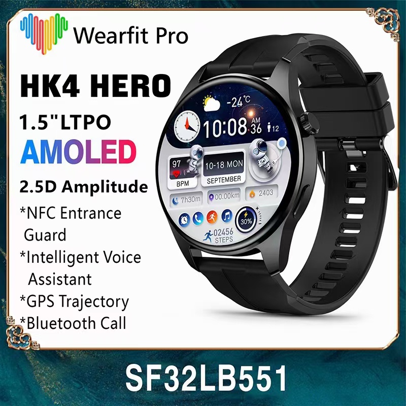 Đồng Hồ Thông Minh 1.5 Inch HK4 Hero Có Chức Năng Gọi GPS 2023