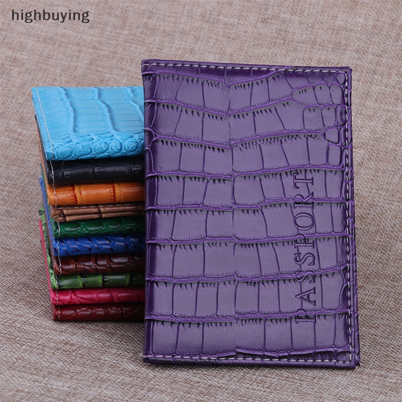 Ví Da PU Họa Tiết Da Cá Sấu Đựng Hộ Chiếu Và Thẻ Tiện Lợi