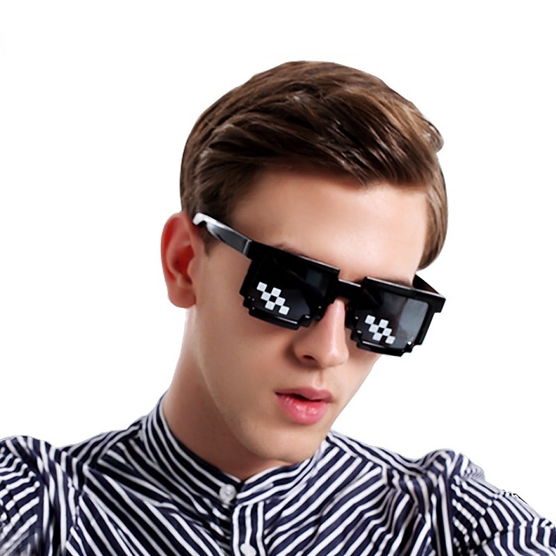 (KIQI-FASHION) COD Bán Sỉ &amp; Pixelated Kính Mosaic Cho Bữa Tiệc Mob Life Dành Cho Nam Và Nữ