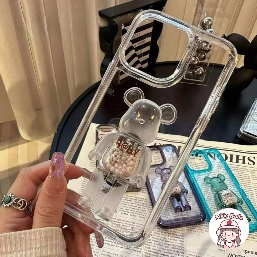 Ốp Điện Thoại TPU Dẻo Gắn Giá Đỡ Hình Kaws Phong Cách Hàn Quốc Cho IPhone 14 Pro Max 11 12 11 Pro Max X XS 7Plus