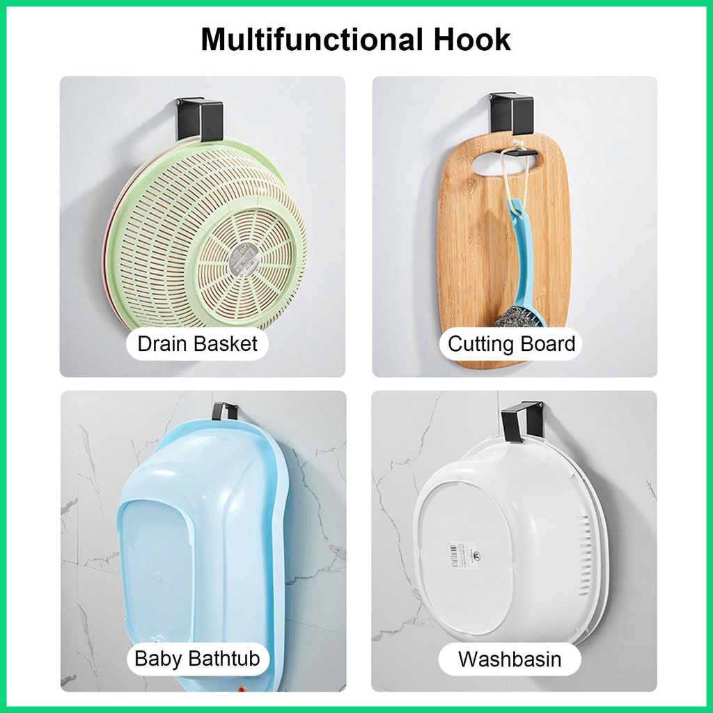 Móc Treo Khăn Gắn Tường Bằng Thép Không Gỉ Chịu Lực 15lbs